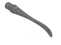 INSERT PÉRIOSTÉAL, FIN, COURBÉ, INTERCHANGEABLE, REVÊTEMENT NOIR (41.751.61LOX) - Hemut ZEPF - Delynov