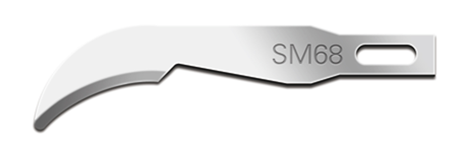 25 Lame Fine Stainless Steel Scalpel Blades (SM68) Swann-Morton (5908) - Delynov