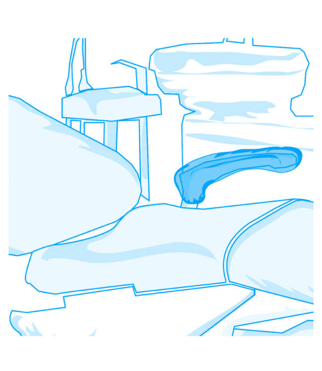 x60 couverture de bras de type boîtier avec élastique - vert - Omnia - Delynov