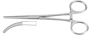 Pince hémostatique Kocher 14 cm - Helmut Zepf (23.105.14) - Delynov 