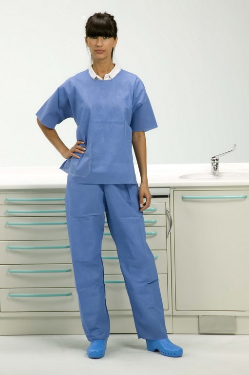 x10 Veste légère à manches courtes avec pantalon taille S bleu clair - Omnia - Delynov