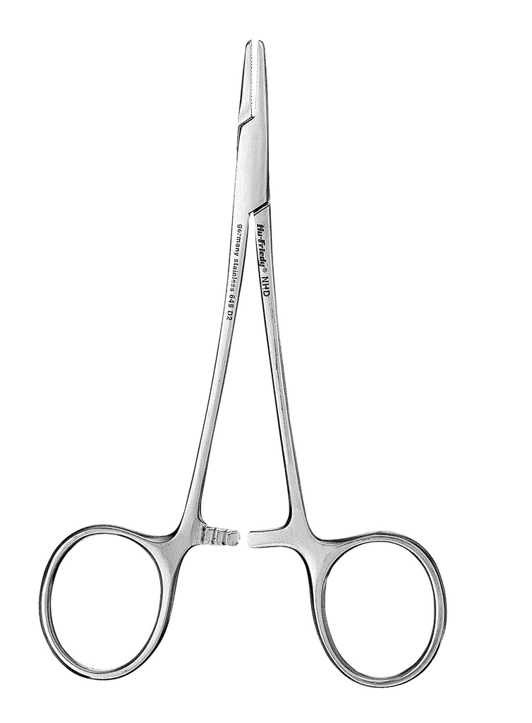 Porte-aiguille Derf rainure 12,5cm de 3 à 6/0 (NHD) - Hu-Friedy - Delynov