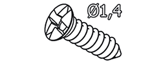 Vis d'urgence micro en titane pour 