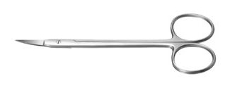 Ciseaux à gencives courbes de 12 cm - Helmut Zepf (46.221.12) - Delynov 