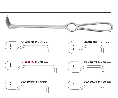 Écarteur Langenbeck Helmut Zepf (38.430.05)
