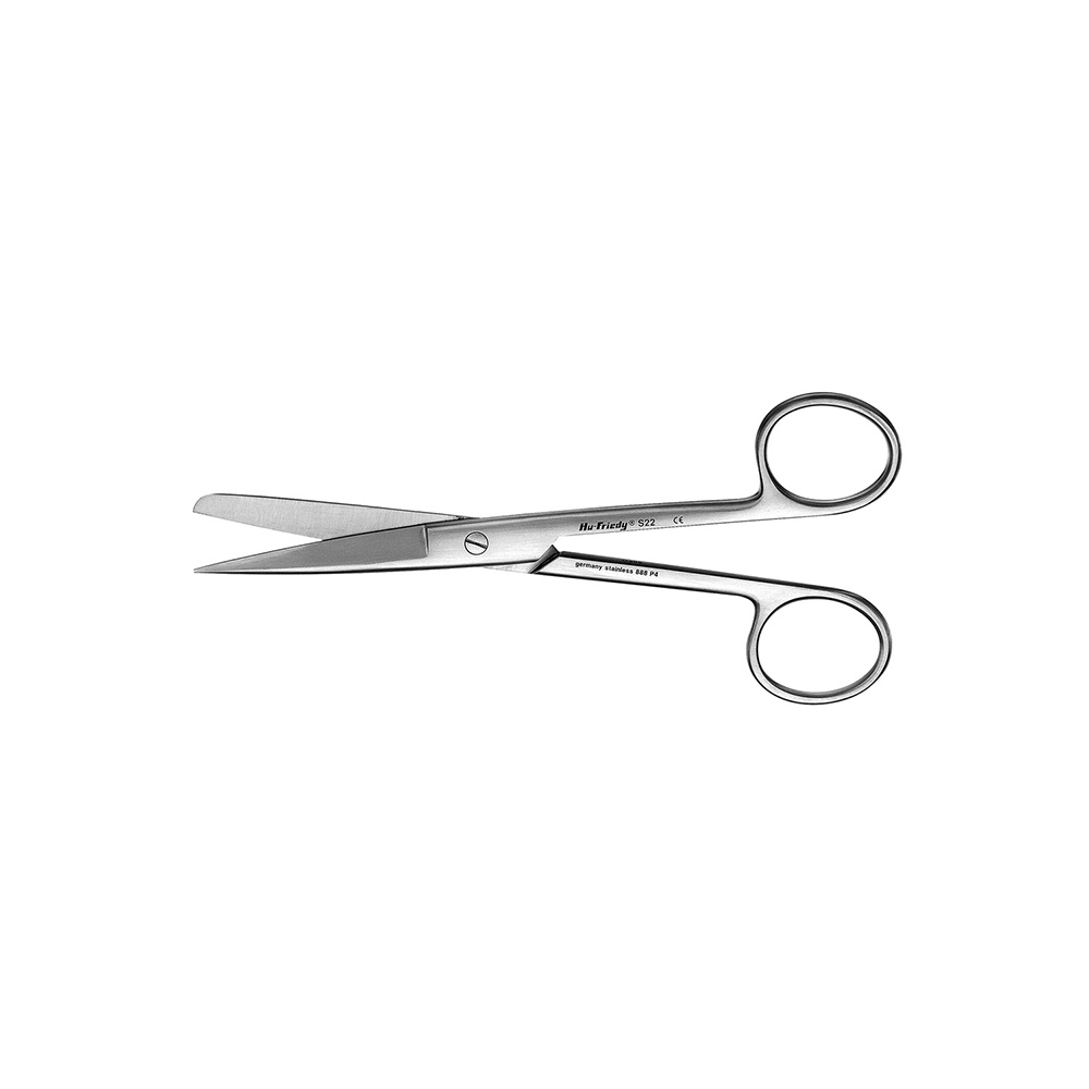 Surgical scissors n°22 straight pointed/rounded 14.5cm - Hu-Friedy - Delynov