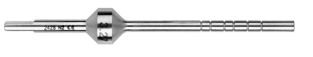 Osteotome Bone-Pusher #3.27 straight 2.7mm cylindrical - Hu-Friedy - Delynov