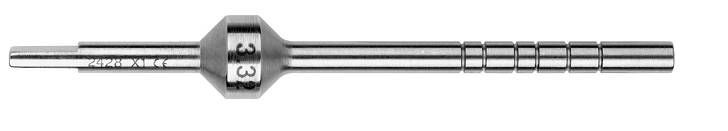Ostéotom Bone-Pusher #3.32 droit 3.2mm cylindrique (OSTMPU32) - Hu-Friedy - Delynov