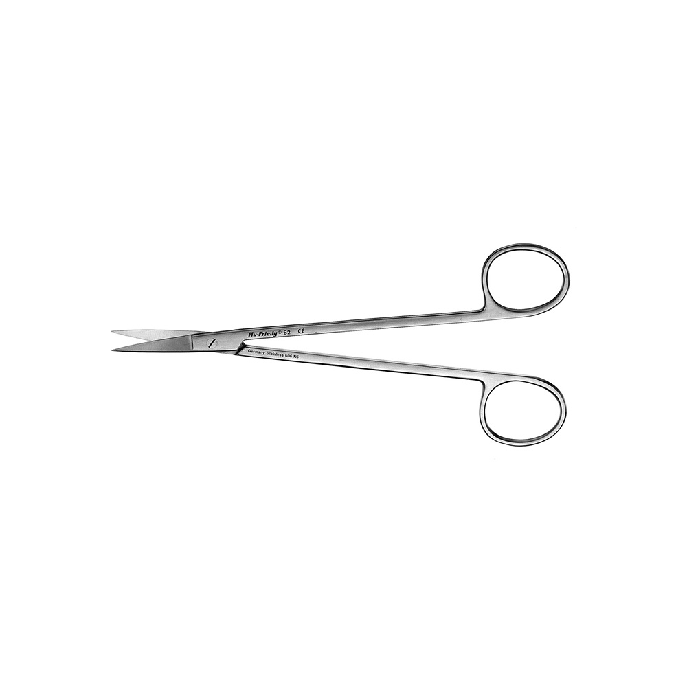 Scissors kelly number 2, straight serrated sharp 16cm - Hu-Friedy - Delynov