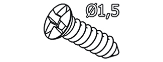 CMS. MICRO-VIS EN TITANE. DIAM.1.5X3.5MM - Helmut Zepf (47.575.03) - Delynov