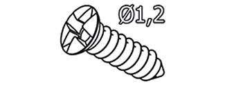 CMS MICRO-VIS EN TITANE DIAM.1.2 X 3 MM - Helmut Zepf (47.574.03) - Delynov