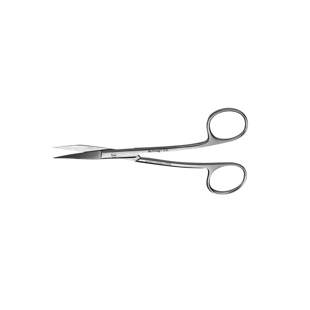 Scissors hu-friedy number 10, 2 times curved 13.5cm - hu-friedy - delynov
