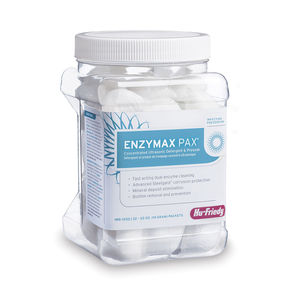 IMS Detergent Enzymax PAX 32 powder sachet at 14gr - Hu-Friedy - Delynov