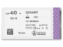 [6O153214] SERAFIT résorbable violet (4/0) aiguille DS-18 de 70 CM boite de 24 sutures - Serag &amp; Wiessner (6O153214)