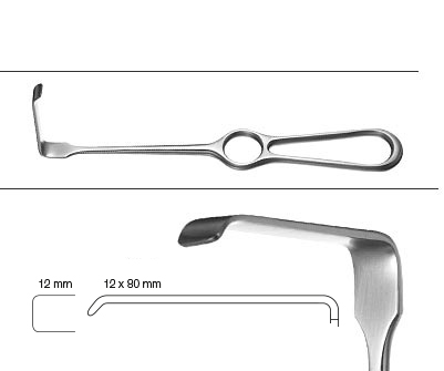 Ecarteur Kocher-Langenbeck 21.5cm 12x80mm - Helmut Zepf (38.426.08) - Delynov
