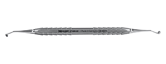 The product title Curette - Helmut Zepf (47.520.22) - Delynov in US English for a dental surgery website would be: 
Helmut Zepf Curette (47.520.22) - Delynov