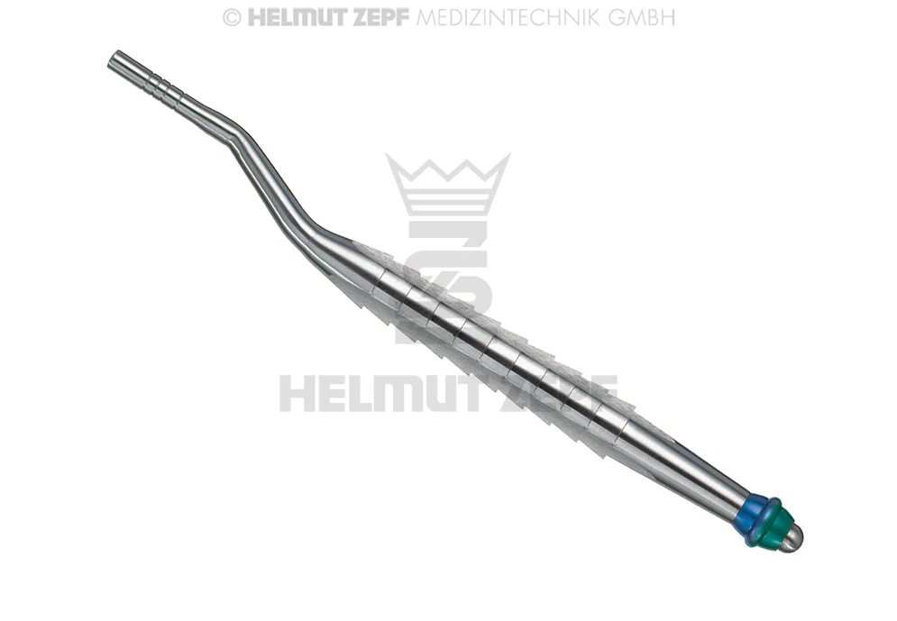 Ostéotome marque bleu, convexe, angulé, Ø 3,9 / 4,3 mm - Helmut Zepf  (47.945.43) - Delynov