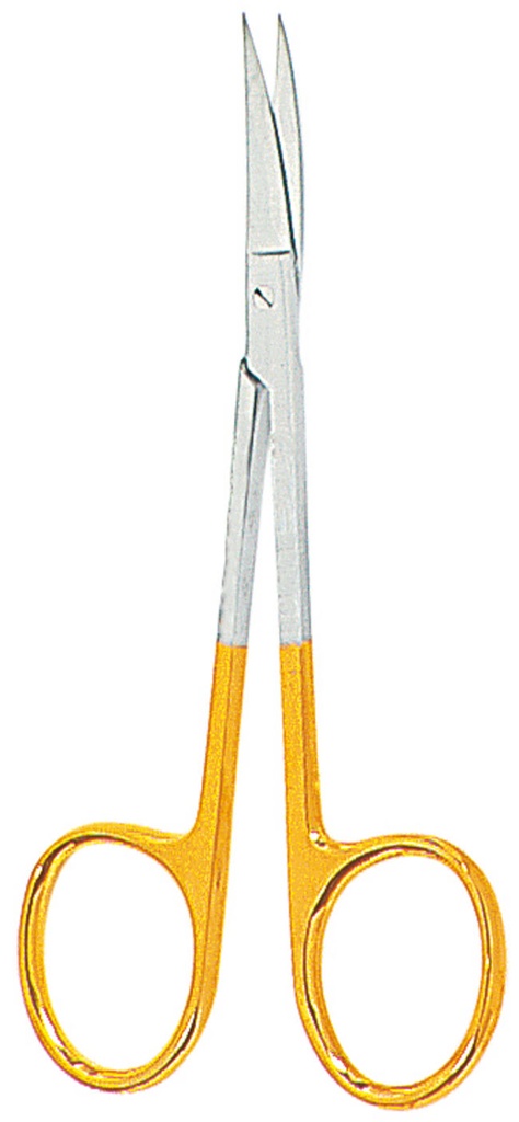 Curved Scissors for Iris TC 11.5 cm - Omnia - Delynov