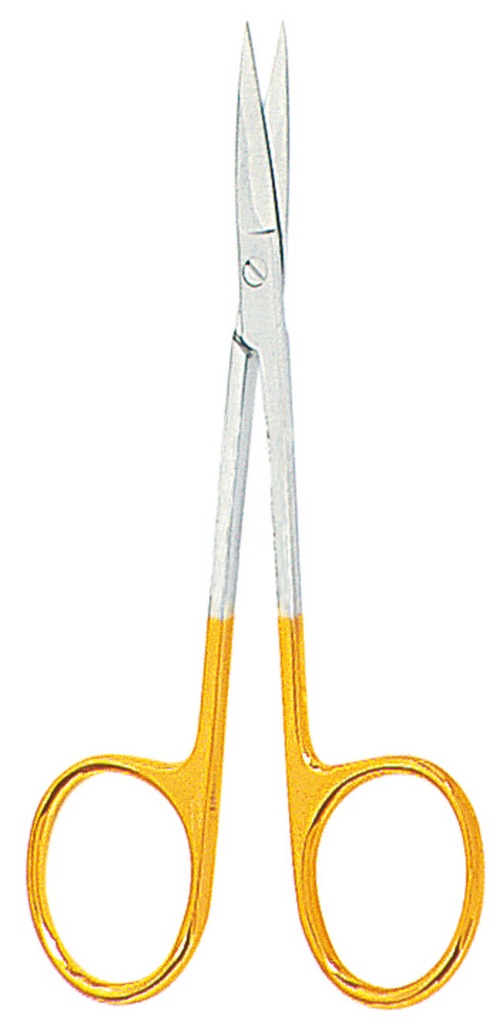 Straight scissors for iris TC 11.5 cm - Omnia - Delynov