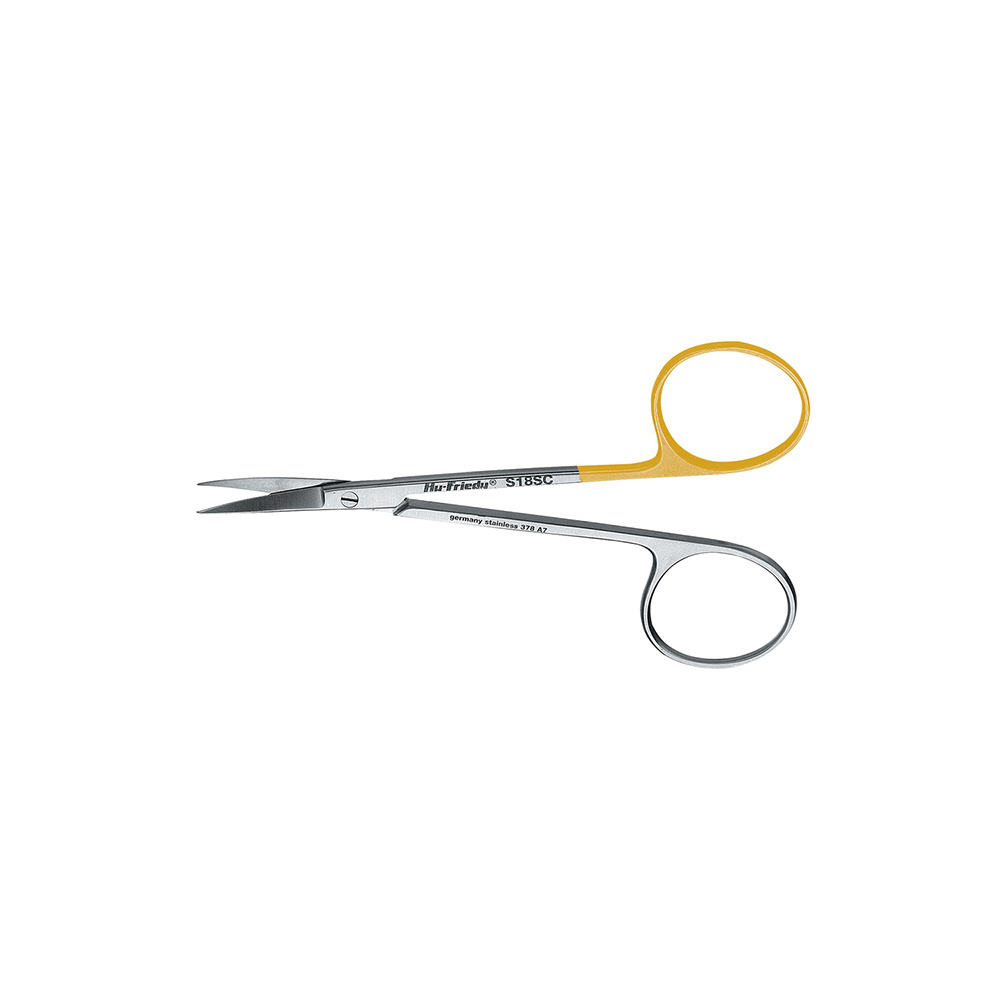 Scissors iris no. 18 fine curved supercut 11.5cm - Hu-Friedy - Delynov