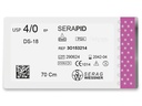 [3O153214] SERAPID résorbable incolore  (4/0) aiguille DS-18 de 70 CM boite de 24 sutures - Serag & Wiessner (3O153214)