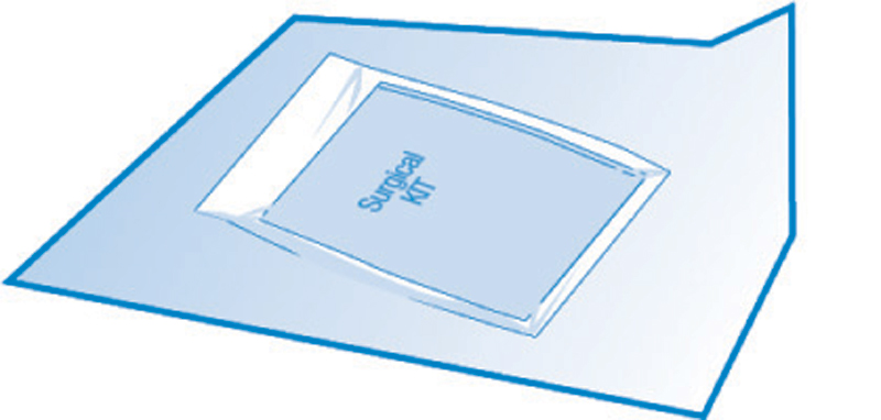 Papier crépon X100 90x90 cm pour stérilisation et emballage de kits chirurgicaux stériles - Omnia - Delynov