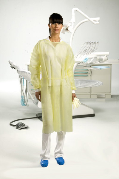 x50 Robe jaune avec élastiques (longueur cm 110) - Omnia - Delynov