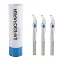 Safescraper® Twist curve - secure cortical bone scraping instrument (set of 3) - Meta (3987) - Delynov