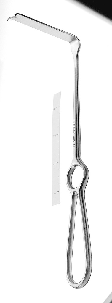 Ecarteur chirurgical #9 70x11mm plié vers le manche - Hu-Friedy - Delynov