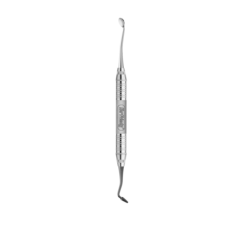 Alveolar curette/packer Euwe, short handle number 6 satin - Hu-Friedy - Delynov
