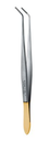Cushing Perma Sharp tissue forceps curved 45° 18cm - Hu-Friedy - Delynov