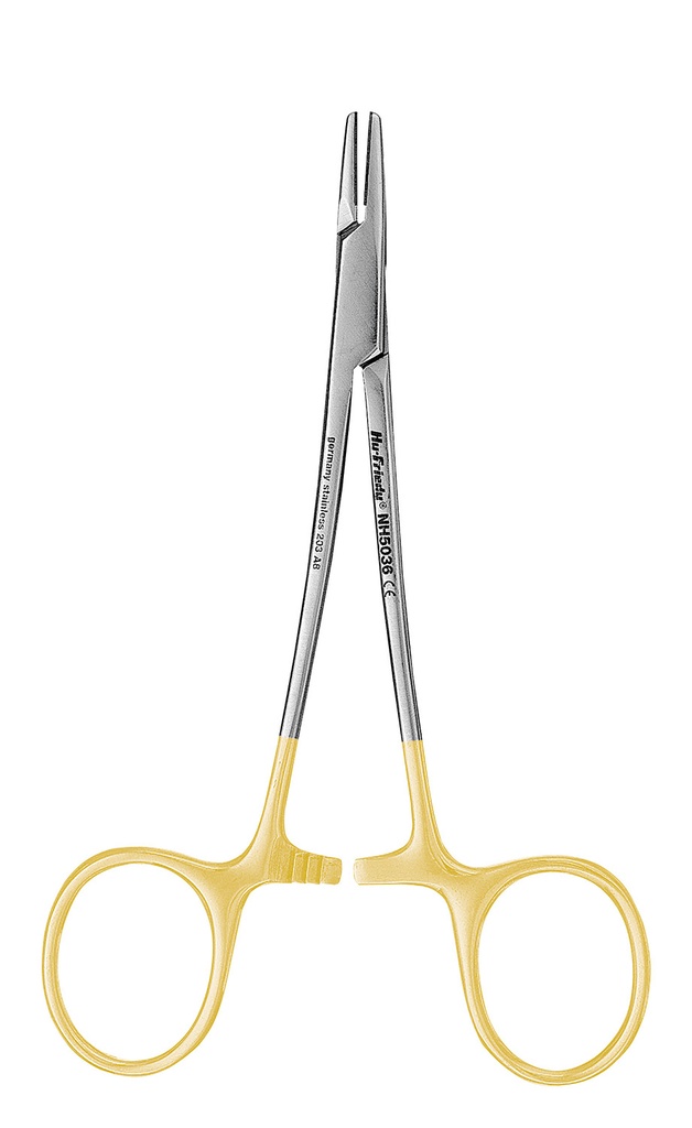 Smooth 13cm Tungsten Carbide Halsey Needle Holder - Hu-Friedy - Delynov, Item Number 5036