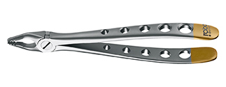 The product title translated into English for the Delynov website, which features products for dental surgery exclusively, in US English is: Angled Davier, figure 34N - Helmut Zepf (12.234.07ZD) - Delynov.