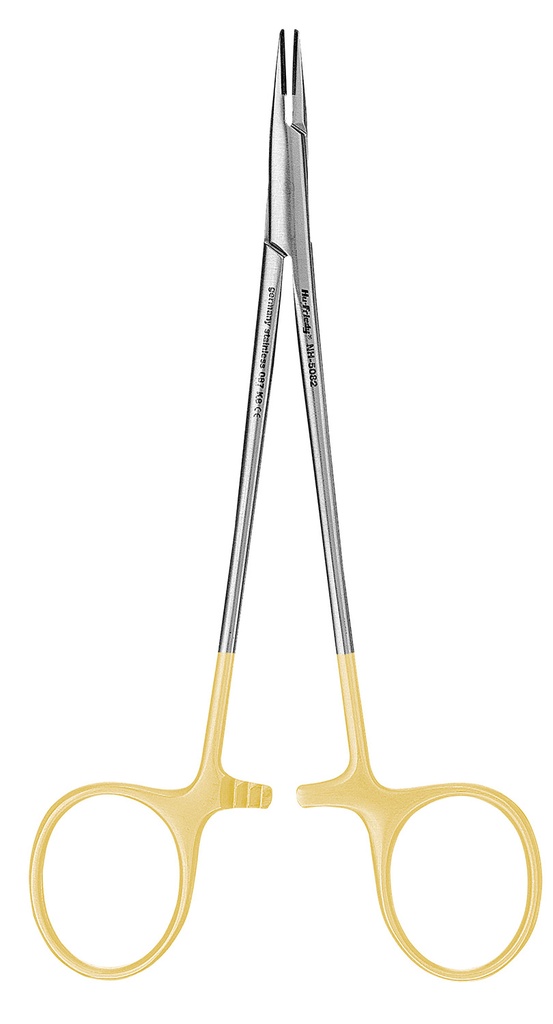 Micro-Vasculature Needle Holder 5082 with Tungsten Carbide Striated 15cm - Hu-Friedy - Delynov