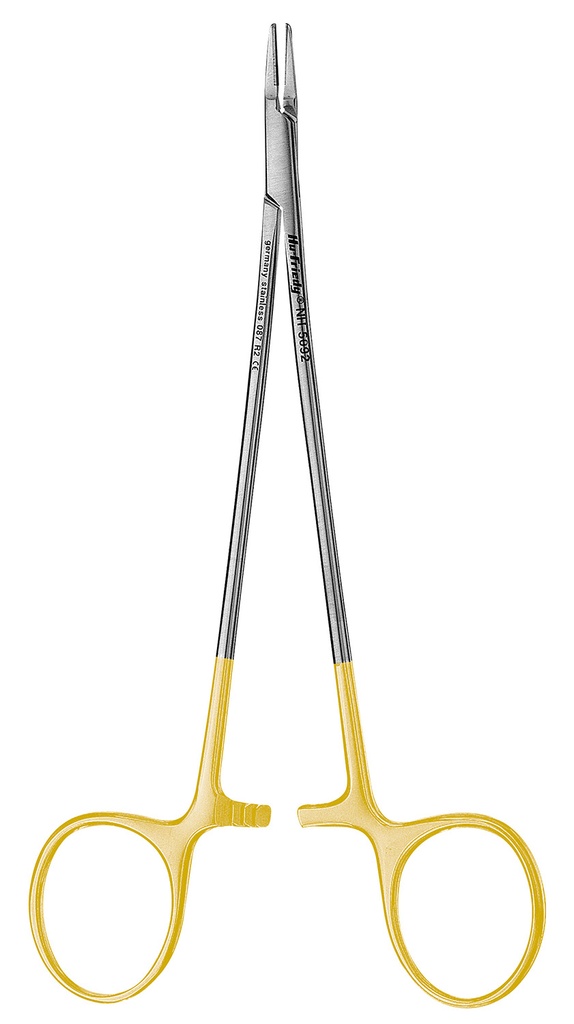 Needle holder mini Ryder n° 5092 grooved tungsten carbide 15cm - Hu-Friedy - Delynov