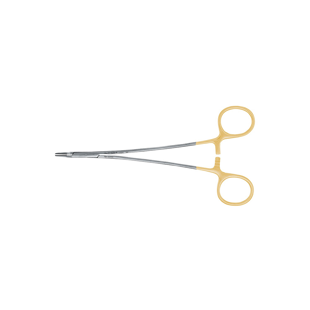 Surgical needle holder mini Ryder No. 5094 striated tungsten carbide 18cm - Hu-Friedy - Delynov