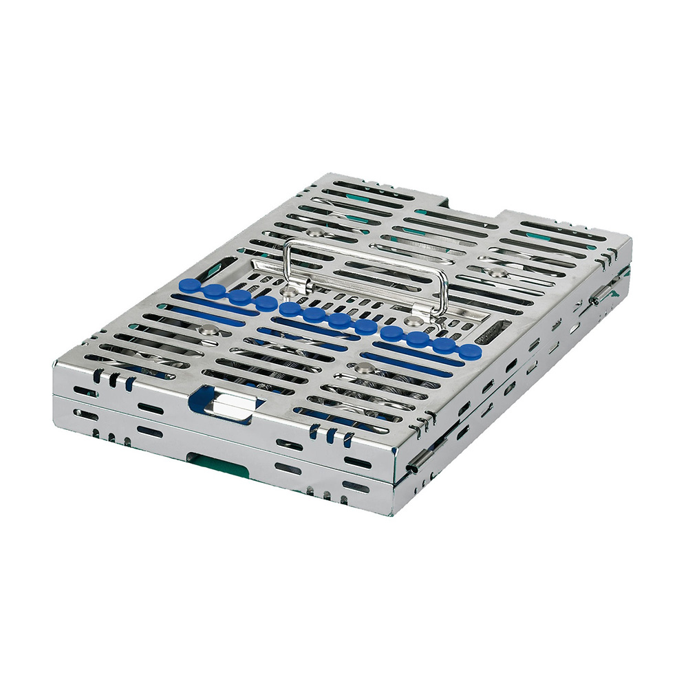 IMS Container Cassette DIN 12 instruments bleue - Hu-Friedy - Delynov- Delynov.