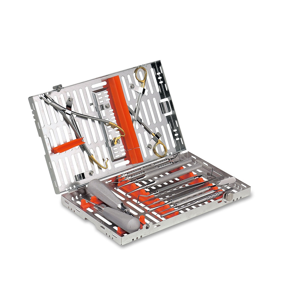 IMS Container Cassette DIN 12 instruments, orange - Hu-Friedy - Delynov