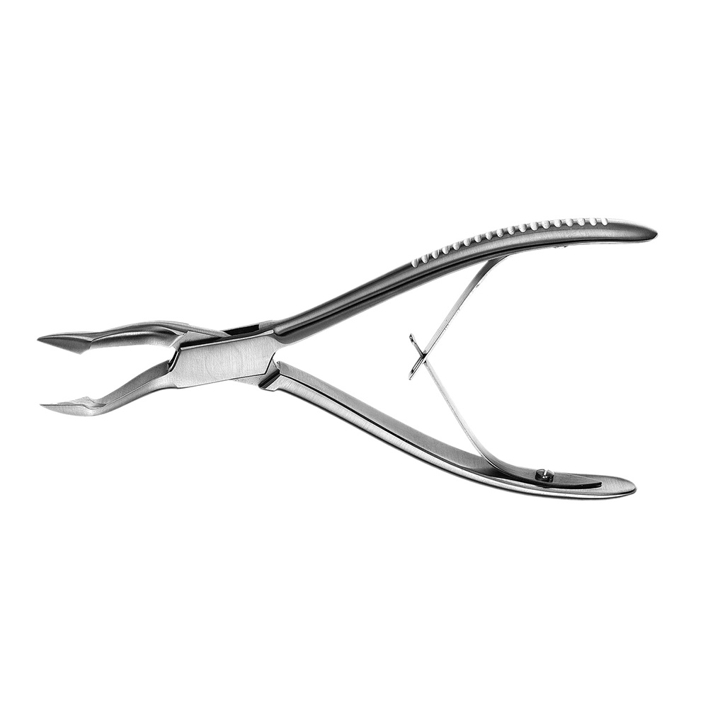 Pince Gouge Hu-Friedy Numéro 18 16.5cm translates to Hu-Friedy No. 18 16.5cm Pliers Gouge in US English for your dental surgery products on your website.
