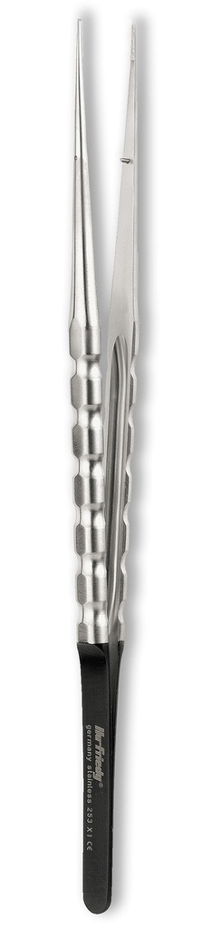 Fabric Micro Tissue Forceps with SinusLine Straight Handle 18cm - Hu-Friedy - Delynov