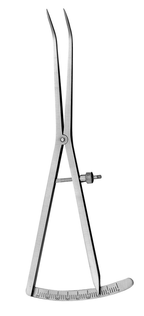 Jauge Castroviejo 40mm courbée - Hu-Friedy - Delynov