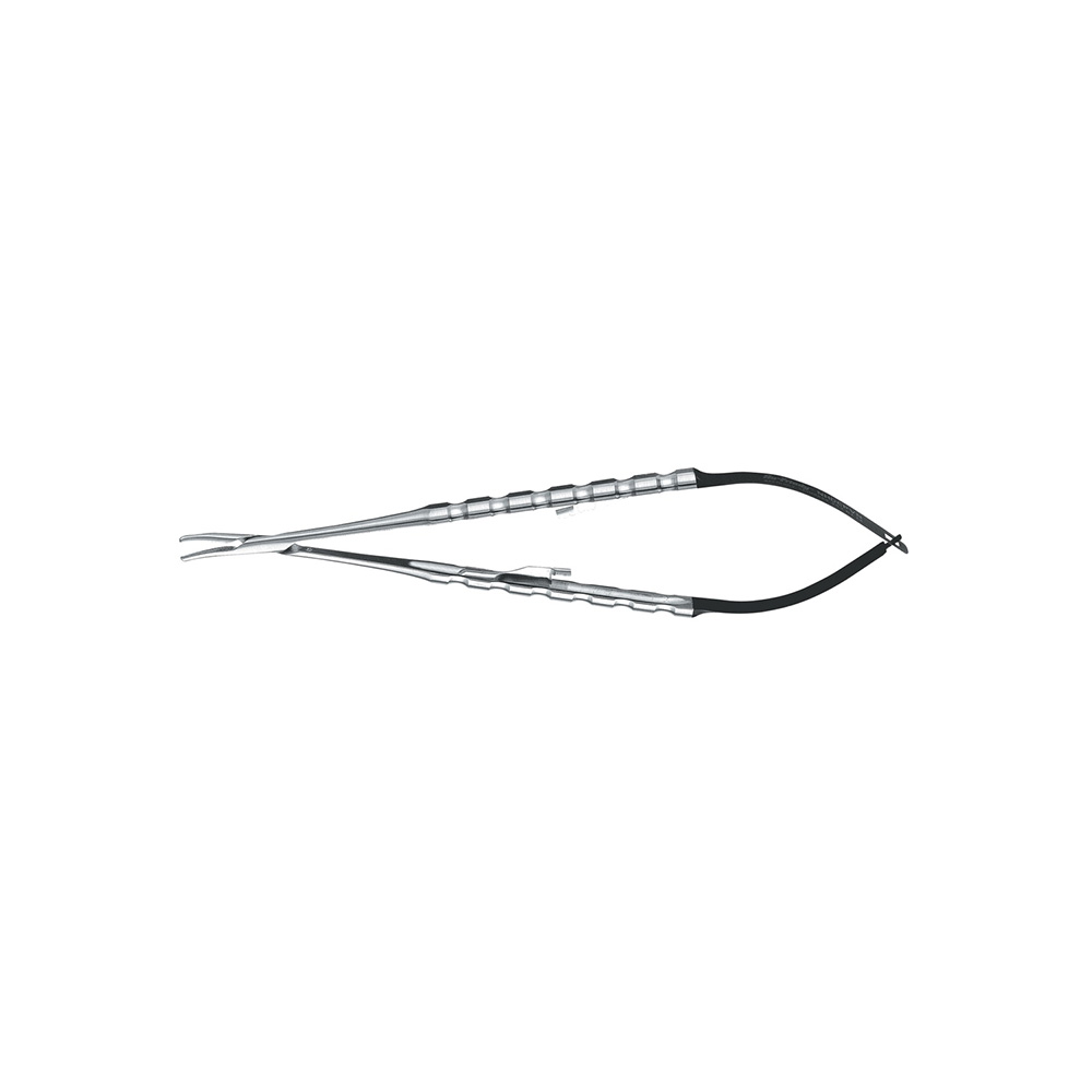 Micro-Surgical Needle Holder Velvart Curved 18 cm Diamond-coated 4 to 6/0 - Hu-Friedy