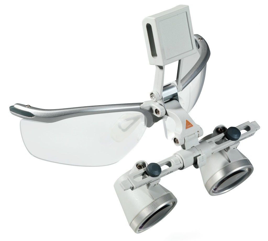 Translation: Loupe 2.5x 340mm for surgical helmet with protective goggles - Heine Optotechnik (C-000.32.585) - Delynov