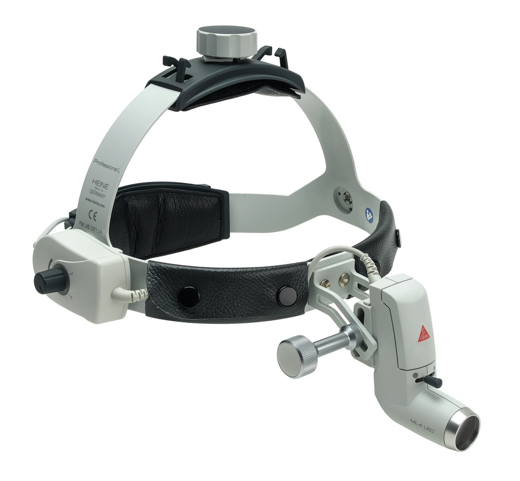 CASQUE DE CHIRURGIE AVEC ECLAIRAGE ML4 LED - HEINE Optotechnik (J-008.31.410) - Delynov