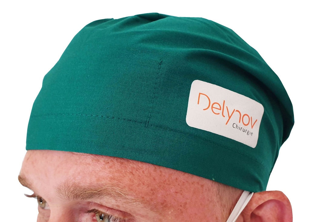 Washable and reusable green surgical cap for dental surgery - Delynov (BX-02) - Delynov