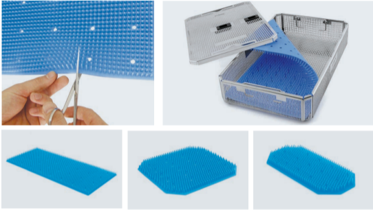 Blue silicone plaque Aygün 275x125 mm - Delynov