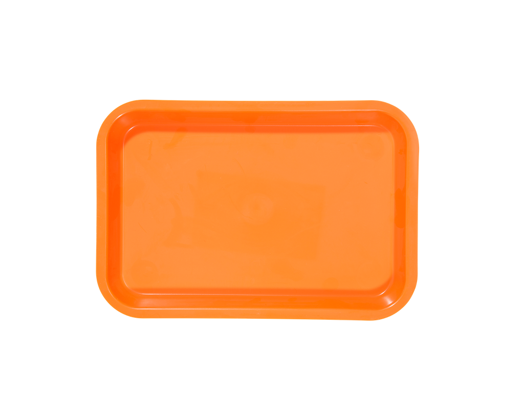 Neon orange ZIRC Delynov non-compartmentalized mini-tray (23.6 x 16.1 x 2.3 cm) - Product