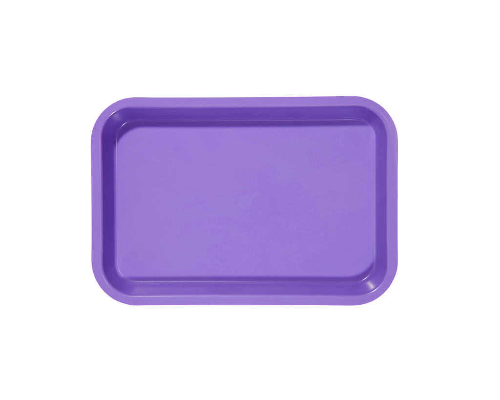 Mini-plateau sans compartiments néon violet ZIRC Delynov (23,6 x 16,1 x 2,3 cm) - Produit 