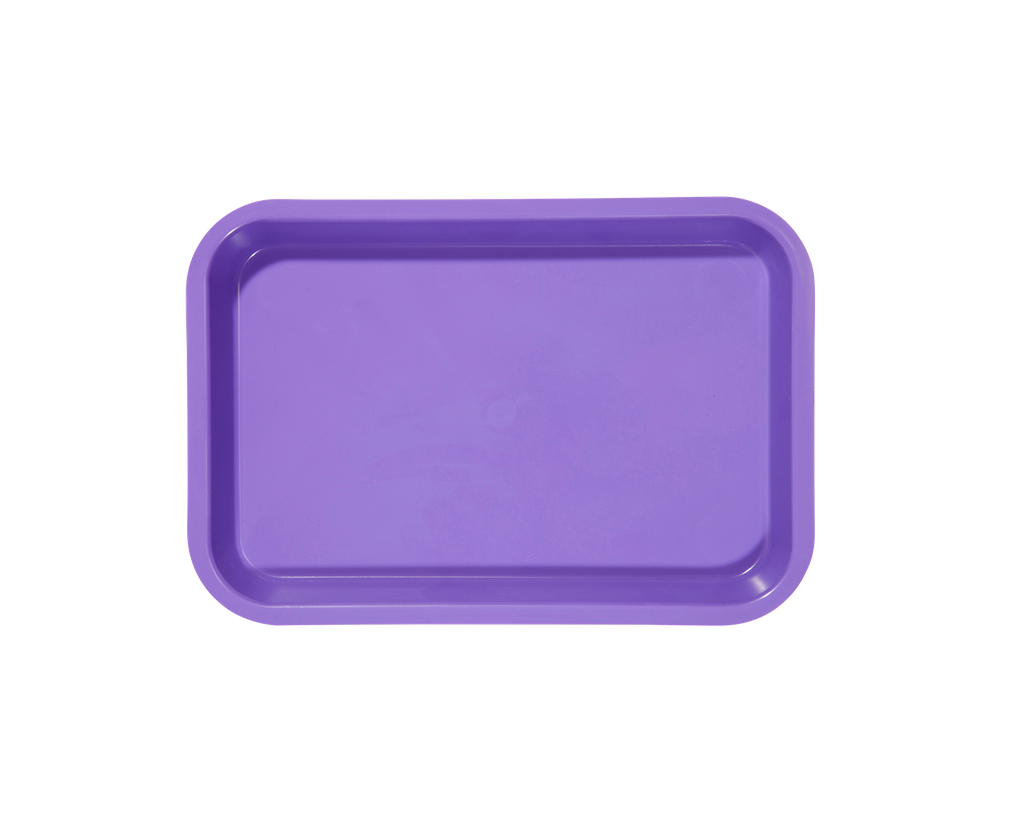 Mini-plateau without compartments, violet neon ZIRC Delynov (23.6 x 16.1 x 2.3 cm) - Product