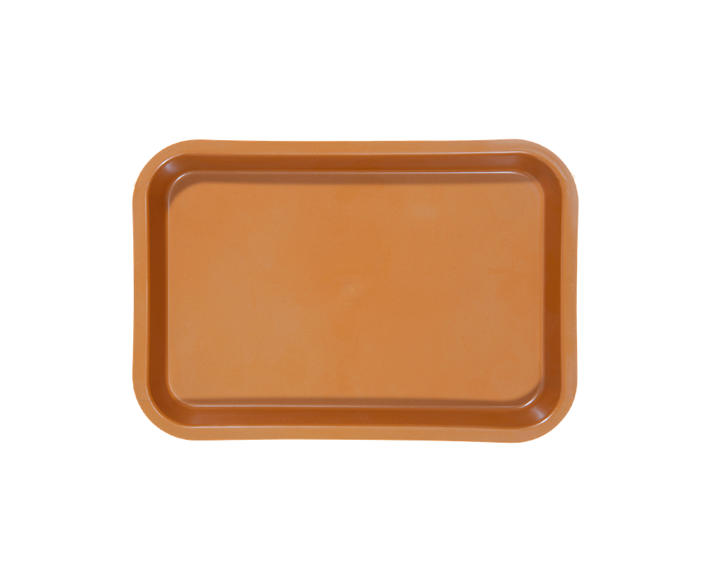 Mini-plateau sans compartiments cuivre ZIRC Delynov (23,6 x 16,1 x 2,3 cm) 